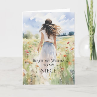 Geburtstag wünscht sich meine Nichte Karte
