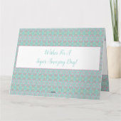 Geburtstag wünscht sich nur für Papier-Grußkarte Karte (Rückseite)