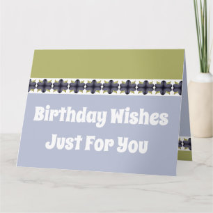 Geburtstag wünscht sich nur für Sie Karte