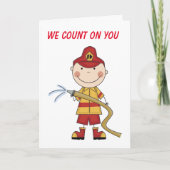 **GEBURTSTAG WÜNSCHT UNSERE LIEBLINGSFIREMAN**-KAR KARTE (Vorderseite)
