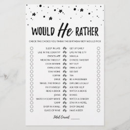 Geburtstag würde er ein bearbeitbares Spiel machen