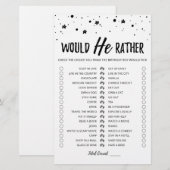 Geburtstag würde er ein bearbeitbares Spiel machen (Vorne/Hinten)