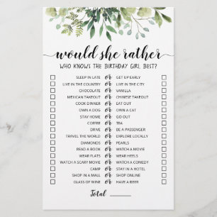 Geburtstag würde sie ein bearbeitbares Spiel