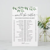 Geburtstag würde sie ein bearbeitbares Spiel (Stehend Vorderseite)