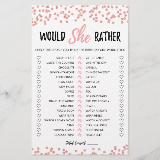 Geburtstag würde sie ein bearbeitbares Spiel (Vorderseite)