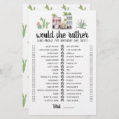 Geburtstag würde sie ein bearbeitbares Spiel (Vorne/Hinten)