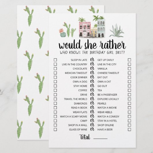 Geburtstag würde sie ein bearbeitbares Spiel (Vorne/Hinten)