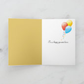 Geburtstag Zebra mit Sonnenblume Karte (Innenseite)