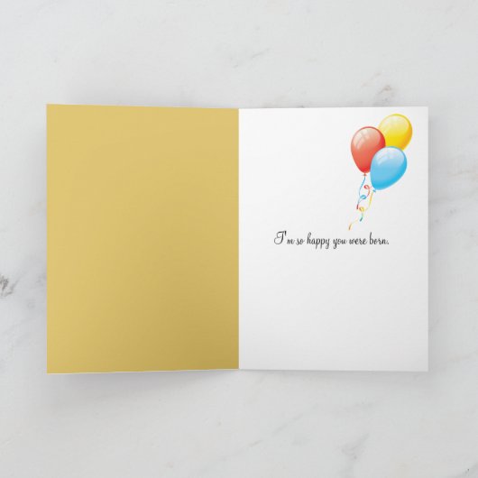 Geburtstag Zebra mit Sonnenblume Karte (Innenseite)