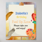 Geburtstag zeichnen poster (Vorne)