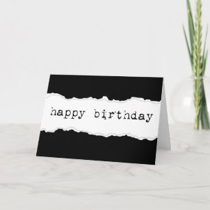 Geburtstag (zerrissenes Papier) Karte