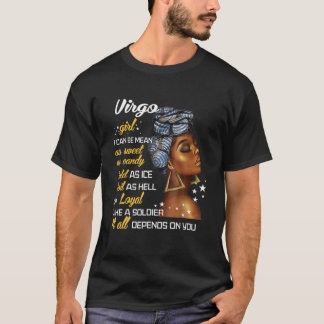 Geburtstag Zodiac Virgo Girl August oder September T-Shirt