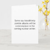 Geburtstag - Zombie-Angriffe Karte (Gelbe Blume)