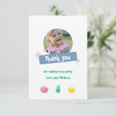 Geburtstag zu Halloween. Custom Dankeskarte (Stehend Vorderseite)