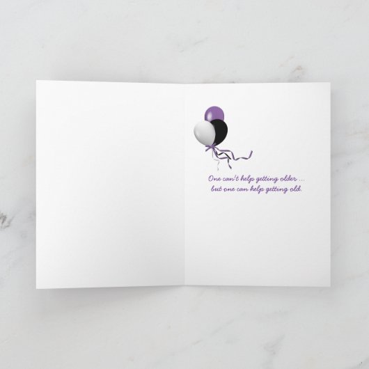 Geburtstag zum Älterwerden Karte (Innenseite)