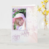 Geburtstag zum Älterwerden Karte (Gelbe Blume)