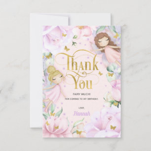 Geburtstag zum Thema "Blush pink" Dankeskarte