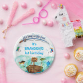 Geburtstag zum Thema Fischfang ohne Fischfang Pappteller (Party)