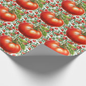 Geburtstag zum Thema Tomato Veggie Geschenkpapier (Ecke)