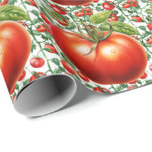 Geburtstag zum Thema Tomato Veggie Geschenkpapier (Rolleneckpunkt)