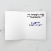 Geburtstag zur Erinnerung an Karte (Innenseite)