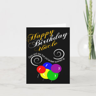 Geburtstag zusammenfassend karte