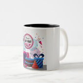 Geburtstag Zwei-Tone-Kaffee-Tasse Zweifarbige Tasse (VorderseiteRechts)