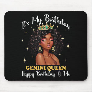 Geburtstag Zwillinge Königin Frauen Mädchen Sternz Mousepad