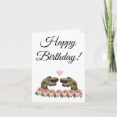 Geburtstagdinosaurier Karte (Vorderseite)