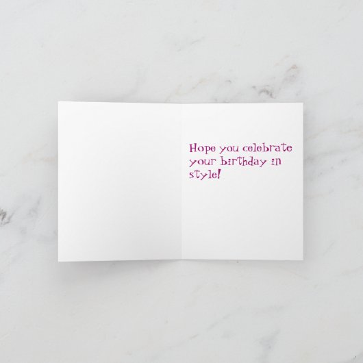 Geburtstage mit Bowie Karte (Innenseite)