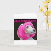 Geburtstage mit Bowie Karte (Gelbe Blume)