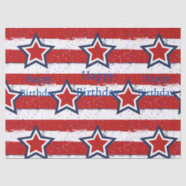 Geburtstage mit Uncle Sam Seidenpapier