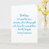 Geburtstage sind gut für dich karte (Gelbe Blume)