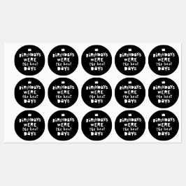 Geburtstage waren die besten Tage, das 90er Hip Ho Etiketten