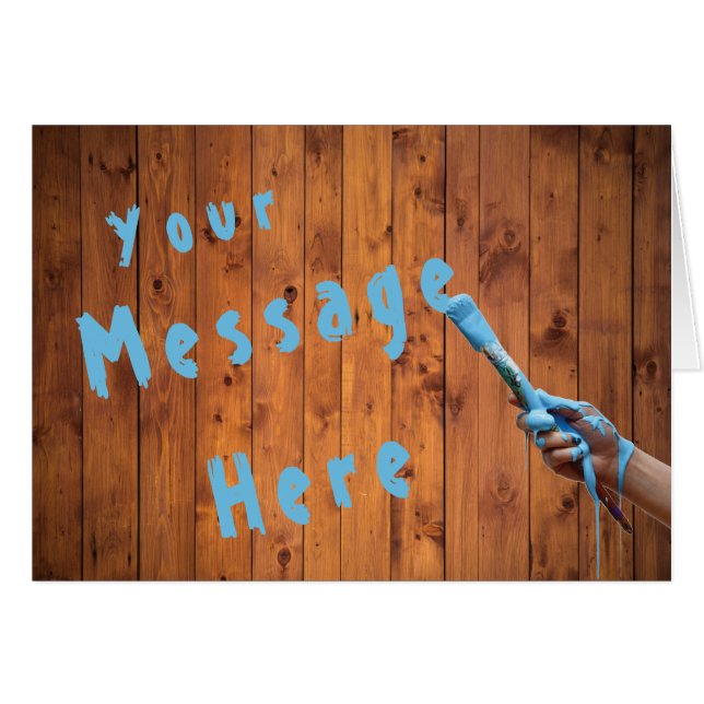 Geburtstaghandgemalt Monogramm (Vorderseite (Horizontal))