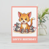 " GEBURTSTAGLICHE EINLADUNG " (Stehend Vorderseite)