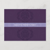 GEBURTSTAGLICHE EINLADUNG: Finesse 3 Einladungspostkarte (Vorderseite)