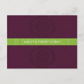 GEBURTSTAGLICHE EINLADUNG: Finesse 6 Einladungspostkarte (Vorderseite)