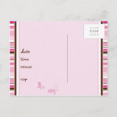 GEBURTSTAGLICHE EINLADUNG: Gnade - Mädchen Einladungspostkarte (Rückseite)