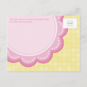 GEBURTSTAGLICHE EINLADUNG: Nummer 2 Einladungspostkarte (Rückseite)