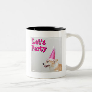 Geburtstagpembroke-Walisercorgi-Hund Zweifarbige Tasse