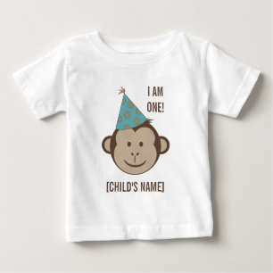 Geburtstags-Affe-Gesichts-Shirt Baby T-shirt