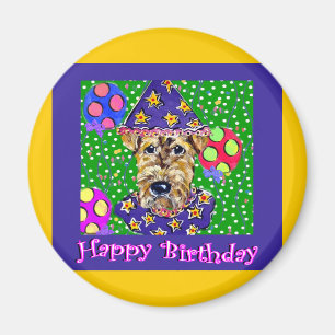 Geburtstags-Airedale Magnet