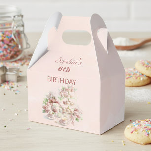 Geburtstags-Backparty-Mädchen weiche Pastell-Cupca Geschenkschachtel