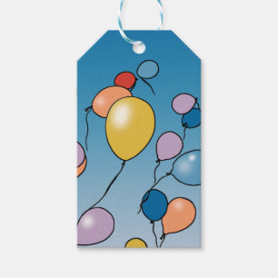Geburtstags-Ballon-Feier Geschenkanhänger