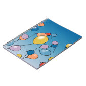 Geburtstags-Ballon-Feier Notizblock (Linke Seite)