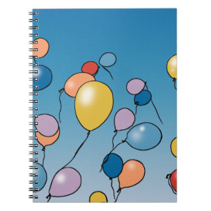 Geburtstags-Ballon-Feier Notizblock