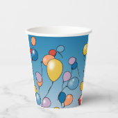Geburtstags-Ballon-Feier Pappbecher (Vorderseite)