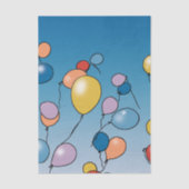 Geburtstags-Ballon-Feier Seidenpapier (Vorderseite)