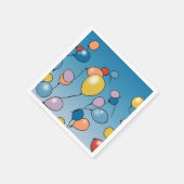 Geburtstags-Ballon-Feier Serviette (Ecke)